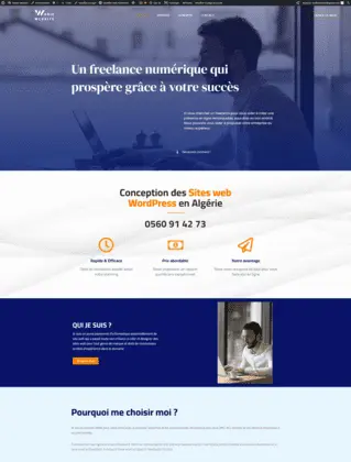 Example d'un site web WordPress