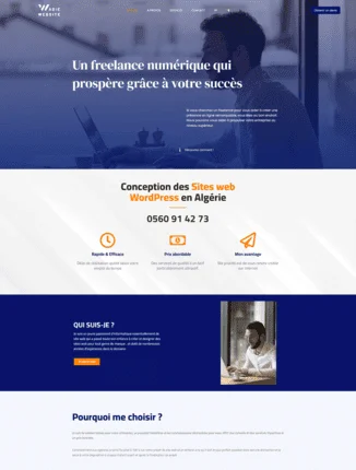 Exemple d'un site web WordPress